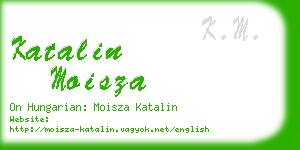 katalin moisza business card